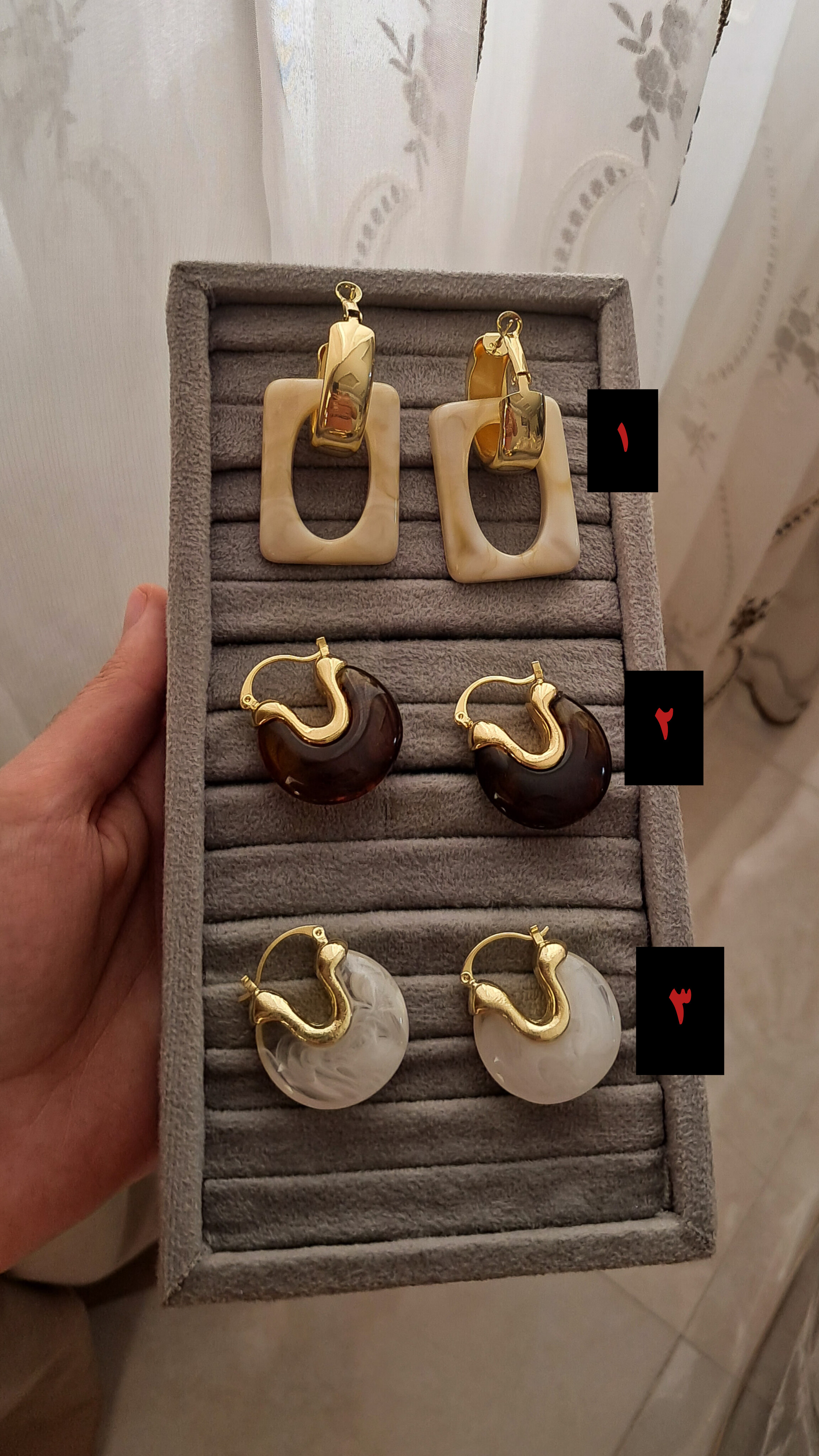 گوشواره رزینی
